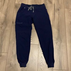 Figs High Waisted Zamora Joggers Navy Blue